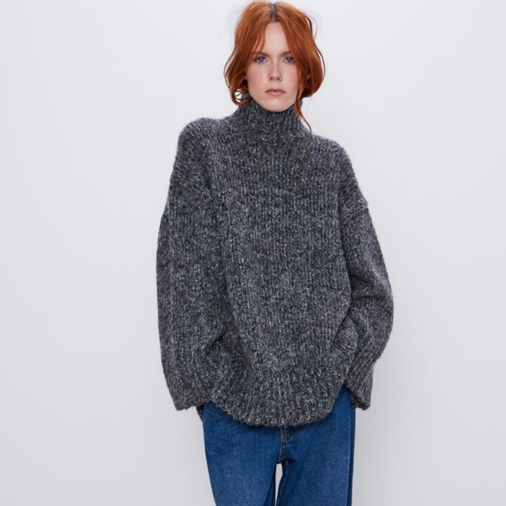 Zara oversized high neck sweater